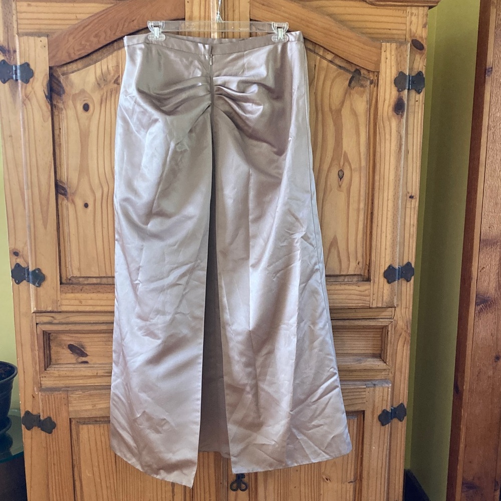 Women’s metallic gold full length dressy formal skirt size 22 - Picture 2 of 8